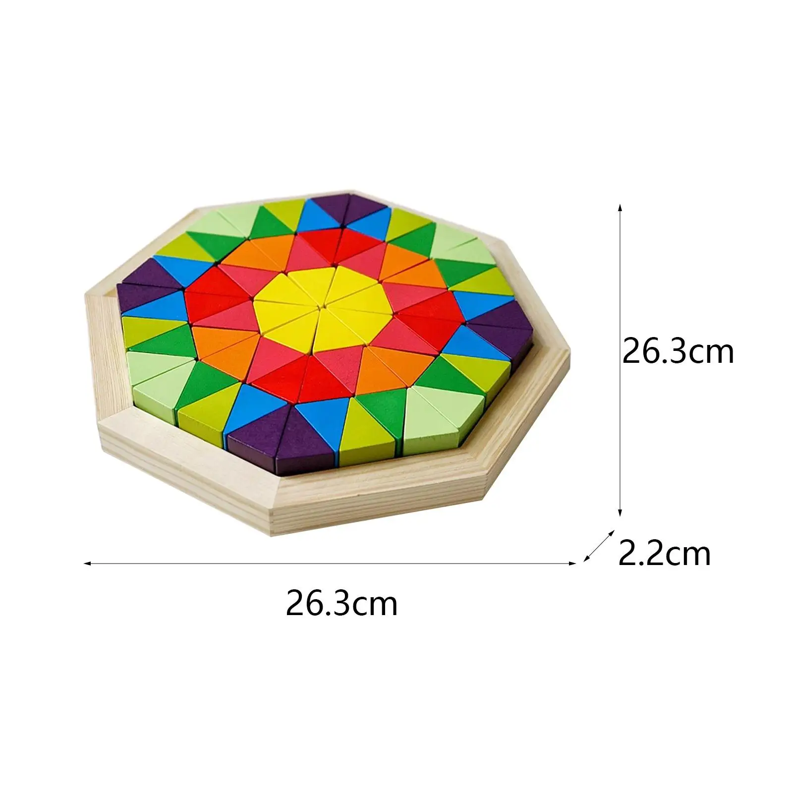 บล็อกไม้ปริศนาเกมสำหรับครอบครัวจิ๊กซอว์ Montessori Tangram แบบตรรกะสำหรับ