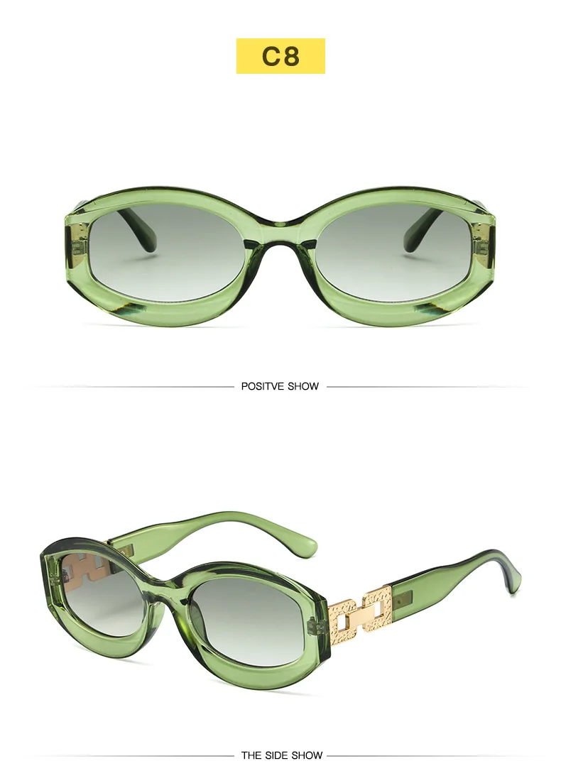 Vintage Ovale Sonnenbrille Frauen Marke Designer Brille Frauen/Männer Cateye Retro Brillen Frauen Vintage Lentes – Detail 7