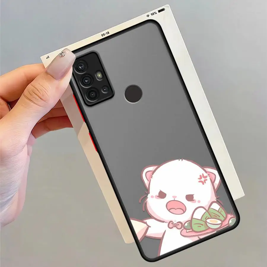 Casing Ponsel untuk Samsung Galaxy A03 A20 A13 A11 A15 A30 A12 A16 A06 A02 A05 A50 Sampul Lembut Kartun Menyenangkan Pasangan Cocok
