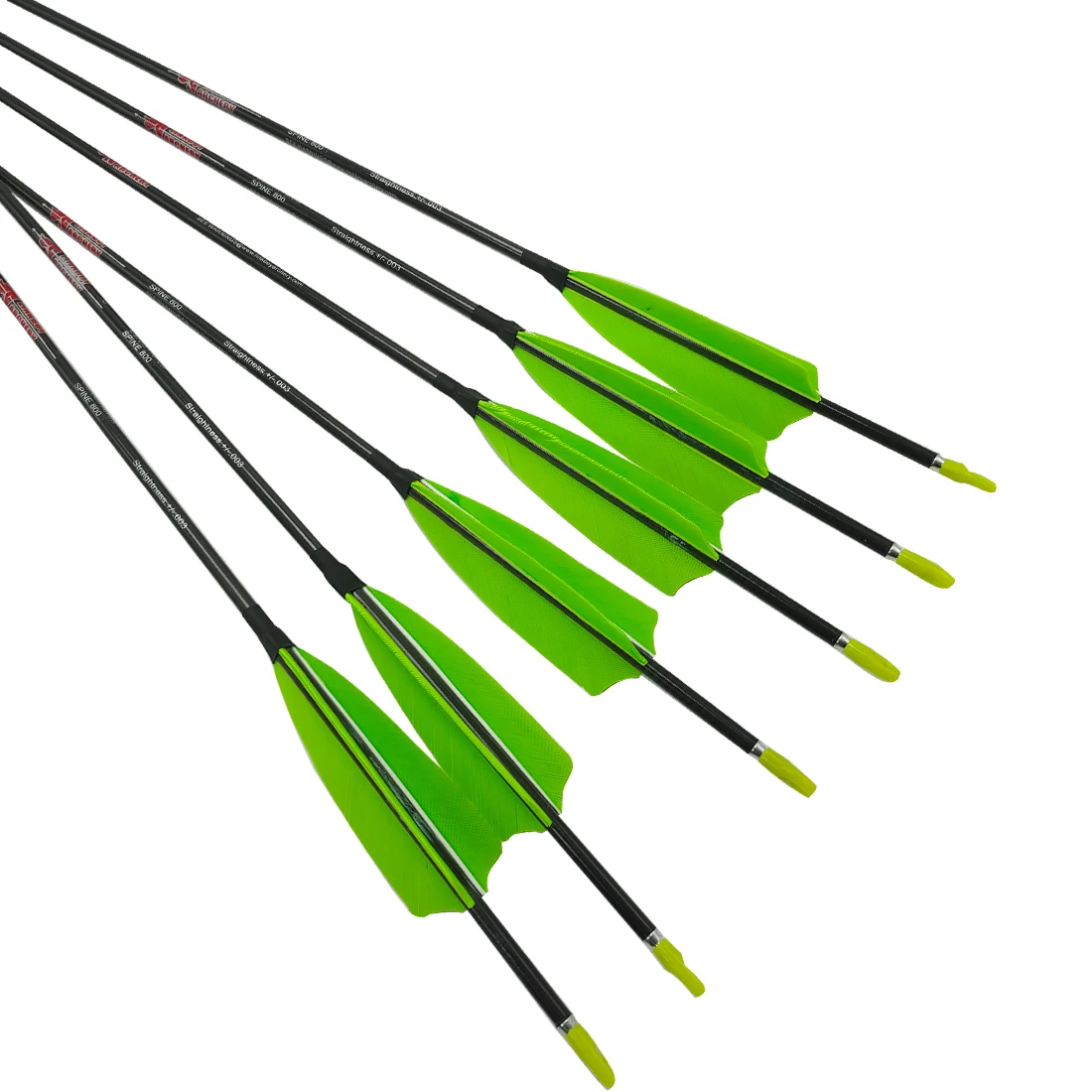 

Pure Carbon Arrow Archery ID4.2mm Sp350-1200 3" Turkey Feather 80gr Tips Recurve Bow Longbow Hunting 12PCS