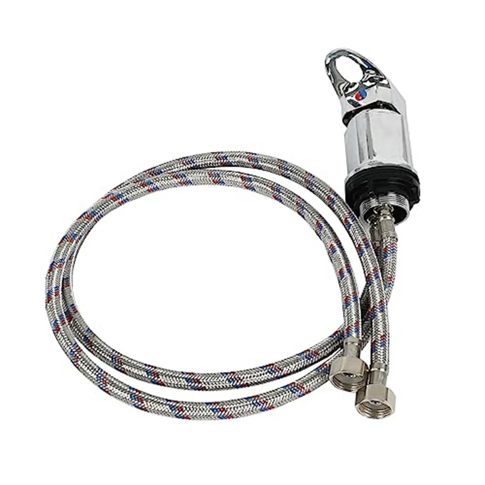 Zinc Alloy and Stainless Steel Shower Mixer for RVs 1500mm Push Mount Enhancing Daily Shower and Hygiene Experience