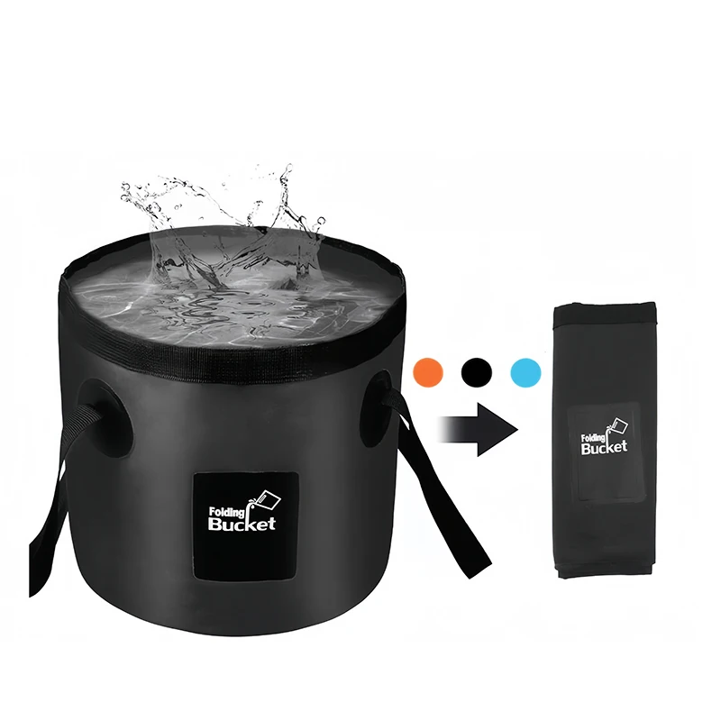 Folding Bucket Portable Collapsible Bucket Water Container Wash Basin Fishing Bucket for Travel Camping Hiking Gardening