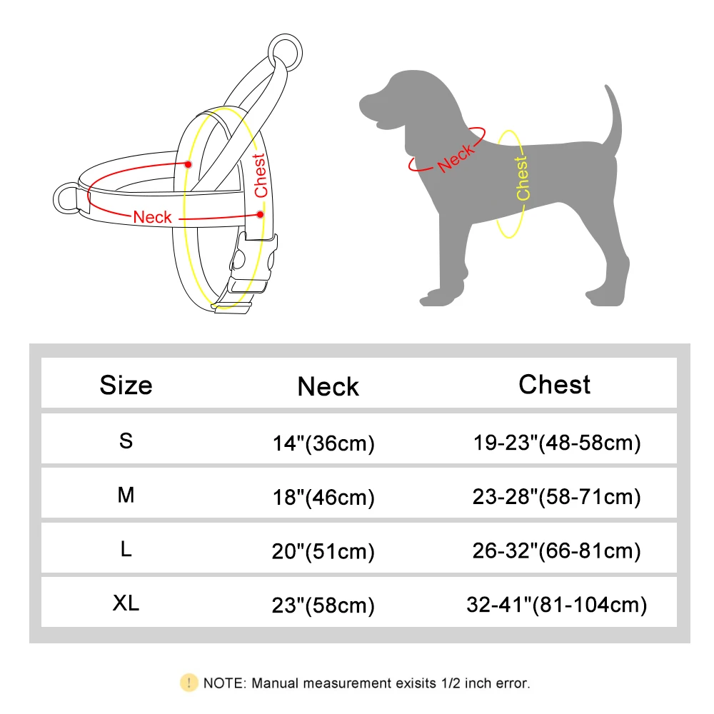 Reflective Nylon Dog Harness Adjustable Pet Walking Training Harness Vest No Pull For Medium Large Dogs Pitbull German Shepherd