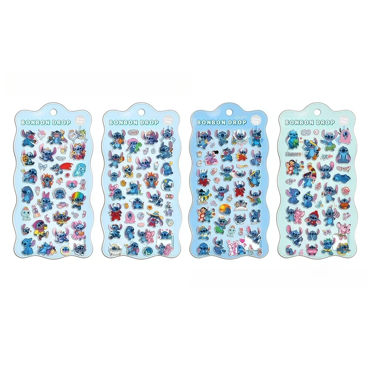 3D Stickers Stitch Leuke Paarse Hoogwaardige Drijvende Stickers, Ideaal voor Scrapbook/Journal/Telefoonhoes Deco, Handgemaakte Notitie Decoratie