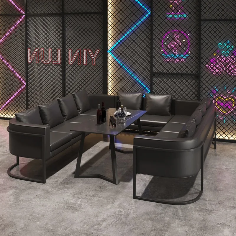 

Commercial Cafe & Western Restaurant Music Dining Bar Bistro Set Clear Bar Grill Sofa Card Table & Chair Combination