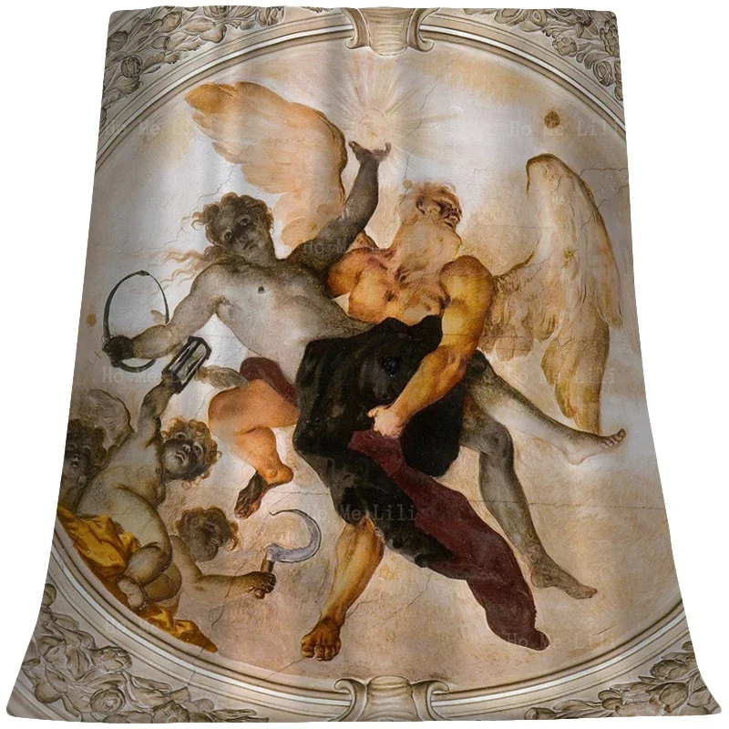 Supextrêmes Art Assomption of The Blessed Virgin Mary Frescoes, Time Bearing Truth Glacnel Blanket, Office Camp, Applicable