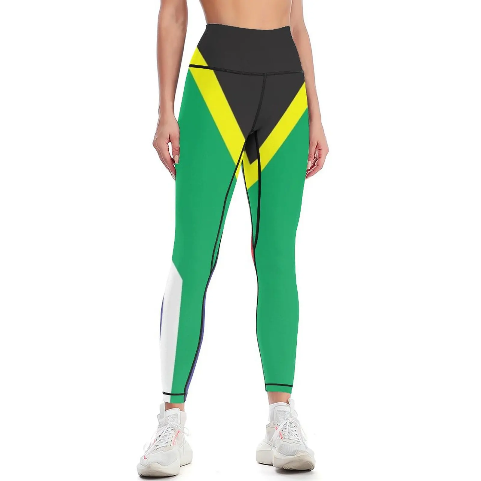 South African Flag Leggings Legging sexy woman Golf wear Sports pants woman Womens Leggings