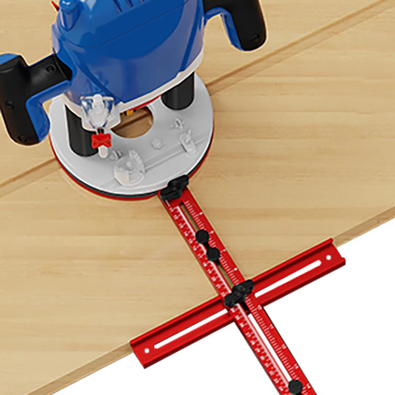 1Set 4 in 1 Router Milling Groove Bracket for Cutting Large Circles from 10" Up to 58", Aluminum Alloy Router Circle Cutting Jig