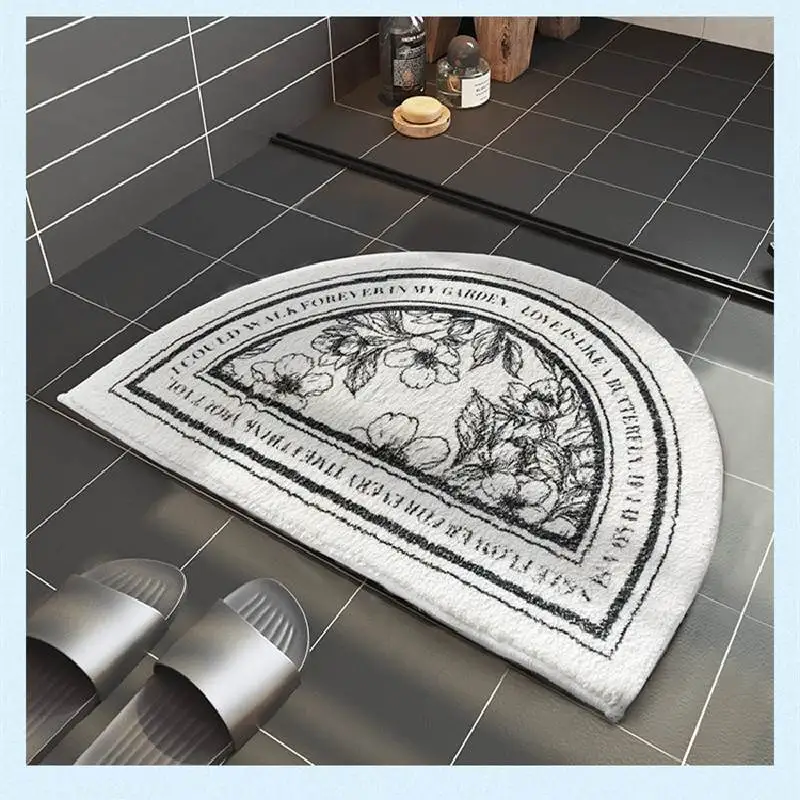 

Water Absorbent round Batoom Mat Anti-Slip Toilet Entrance Home Carpet Nordic Sle Chinese Sle Thin Park Suitable