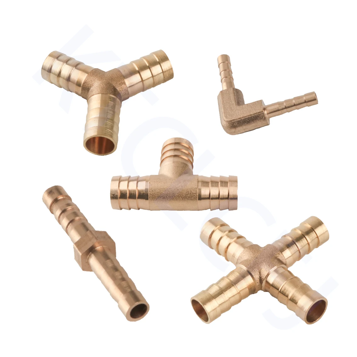 Accesorio de tubería de latón, Conector de 2, 3 y 4 vías para manguera de cobre, Pagoda de agua, 4mm, 5mm, 6mm, 8mm, 10mm, 12mm, 16mm, 19mm