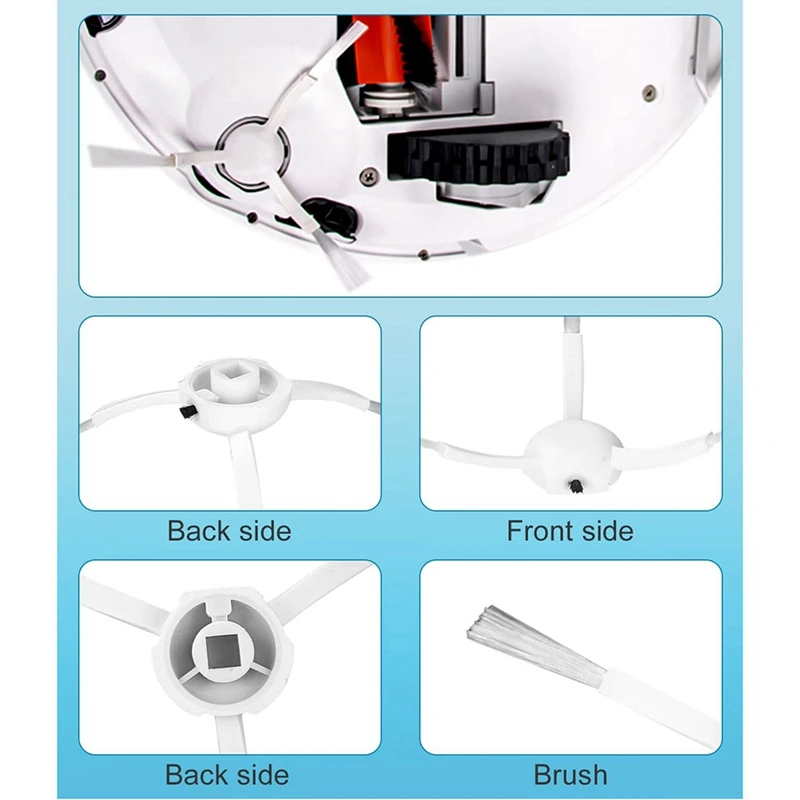 قطع غيار فرشاة رئيسية فرشاة جانبية فلتر HEPA لـ Dreame D9 D9 Max D9 Pro L10 Pro ملحقات المكنسة الكهربائية