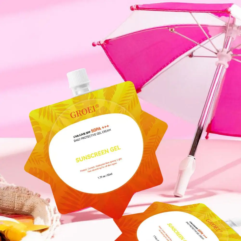 

50ml Sunflower Sunscreen SPF50 PA+++Summer Seaside Thailand Korea Skincare Waterproof Sunscreen Travel Hot Selling Z7C2