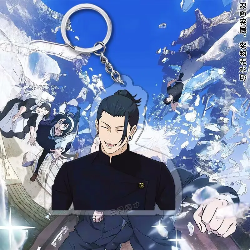 سلسلة مفاتيح أكريليك "Jujutsu Kaisen" "Gojo Satoru، Natsuki Natsuki" ملحقات حقيبة مدرسية لشخصية الرسوم المتحركة