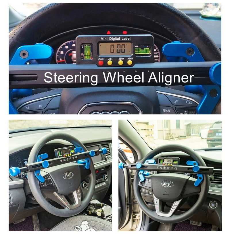 Four-wheel alignment steering wheel alignment meter level meter electronic display car four-wheel alignment aids