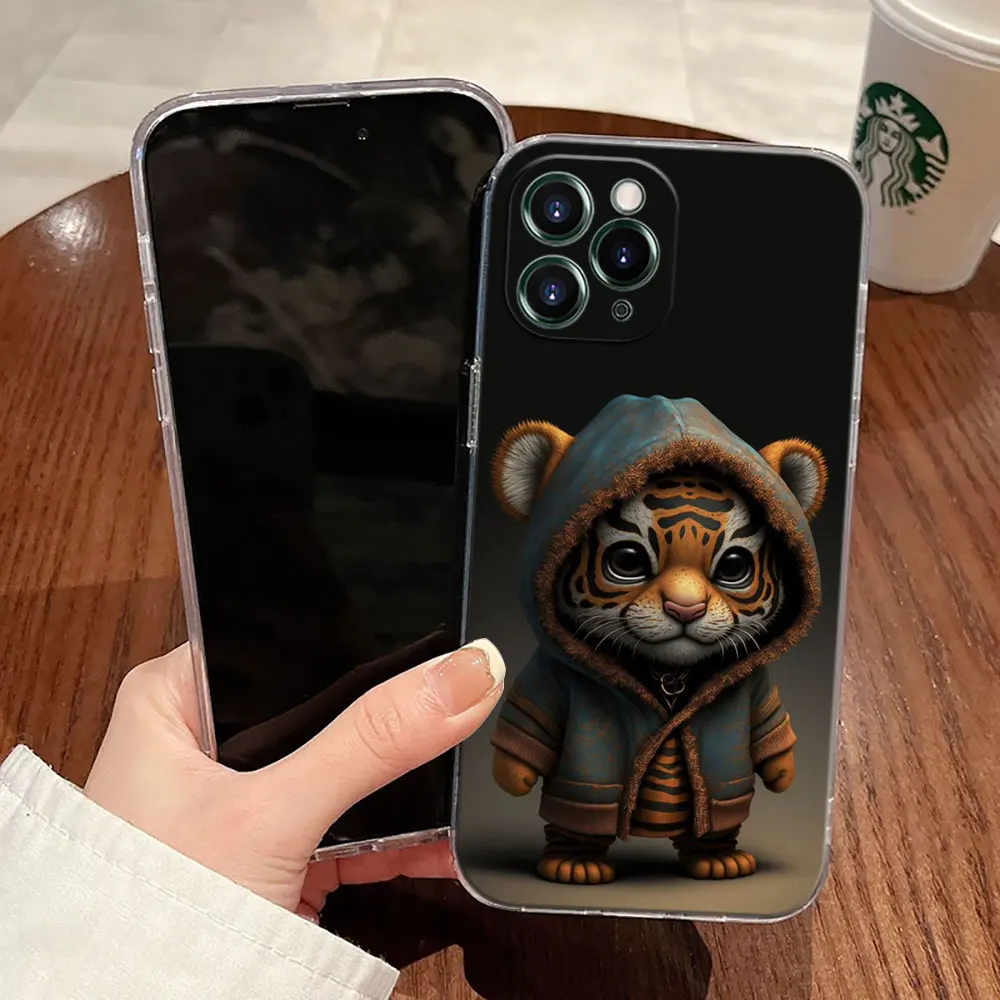 Duck Dog Frog Tiger Monkey Cartoon Case For Apple iPhone 17 16 15 14 13 12 11 Pro Max 16 Plus 16E 17Air 17Pro Phone Cover Funda view 4