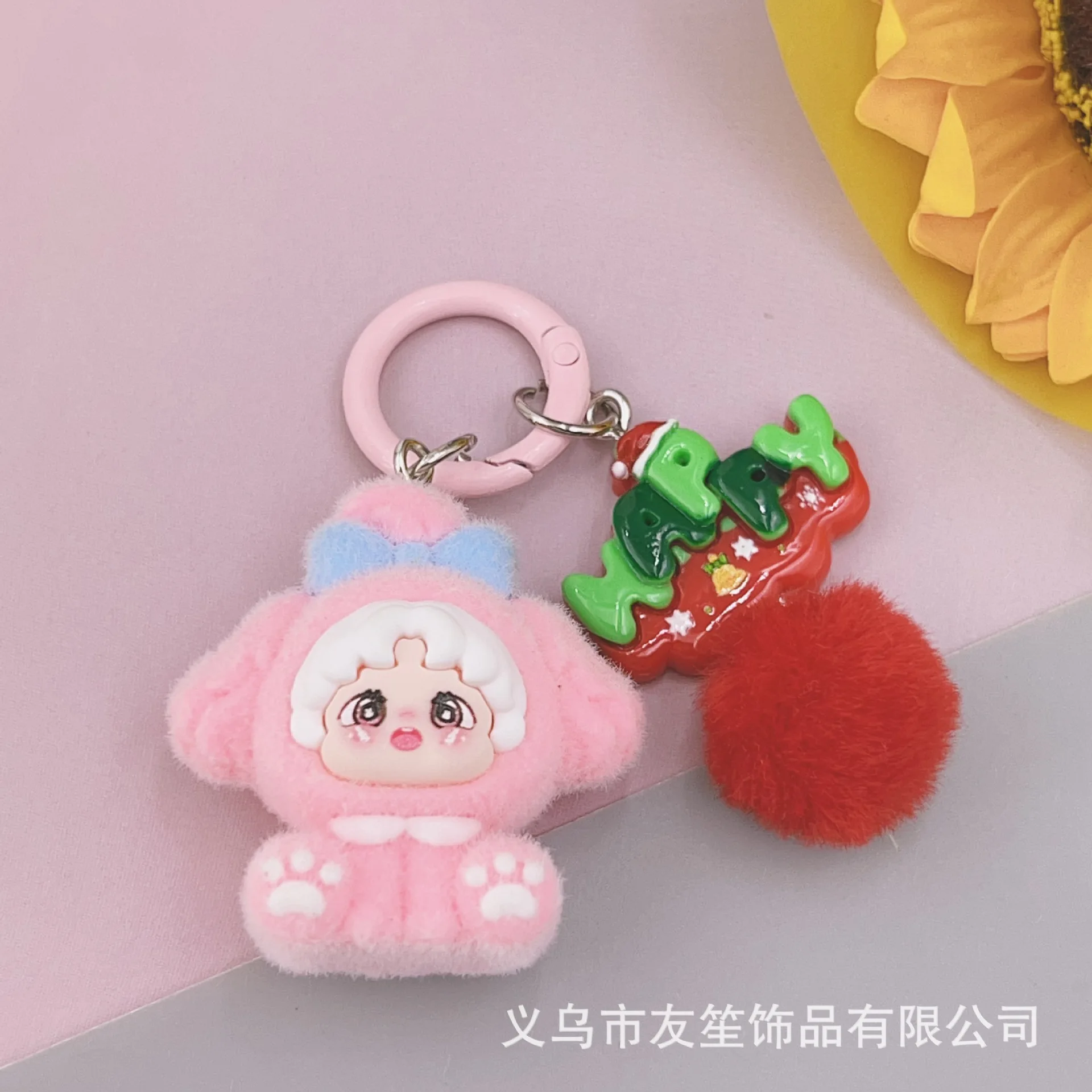 1PCSNewly released small bear three-dimensional keychain, Christmas atmosphere pendant, accessory figurine keychain