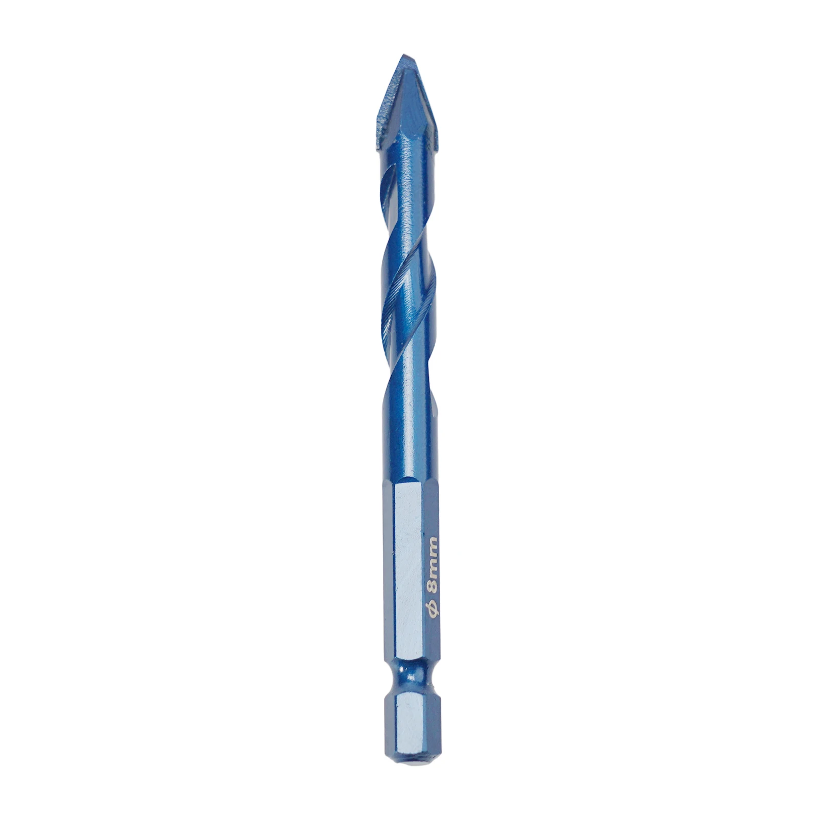 Wall Drill Bit 1 Pcs 6.35mm（1/4inch） 6mm/8mm/10mm/12mm Blue Carbide High Hardness Wear Resistance High Quality