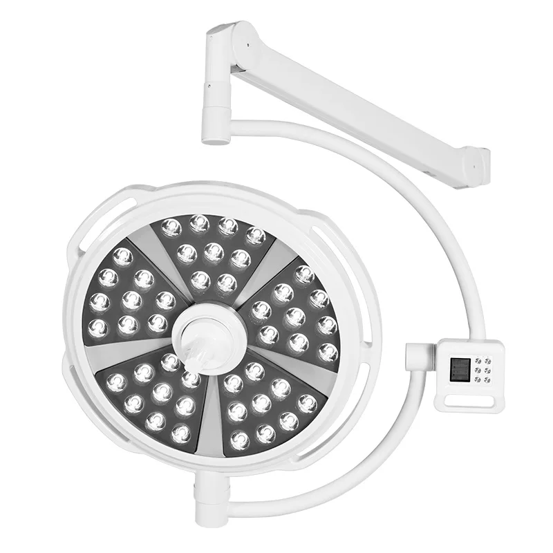 MT Hospital Cold Light Medical Double Dome Ceiling Shadowless Surgical LED Operating Lamp Hospital Battery Operating Light