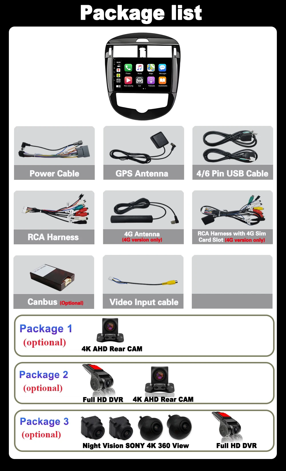 أندرويد 15 لنيسان بولسار 6 NB17 2014 - 2018 راديو السيارة التلقائي 5G نظام تحديد المواقع والملاحة مشغل فيديو رئيس وحدة لاسلكية Carplay BT #6