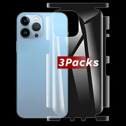 Frame Hydrogel Film for IPhone 16 Pro Max Back Screen Protector Full Cover Back Side Protective Films for IPhone 16 15 14 13 12