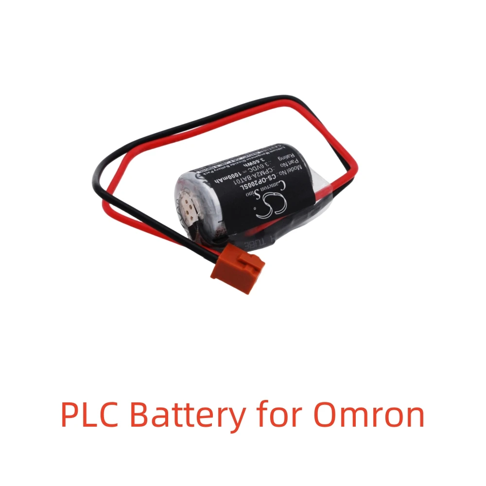 Li-MnO2 PLC Battery for Omron,3.6V,1000mAh,CPM2A CQM1H CJ1 NS7 CJ1G CJ1H,CPM2A-BAT01