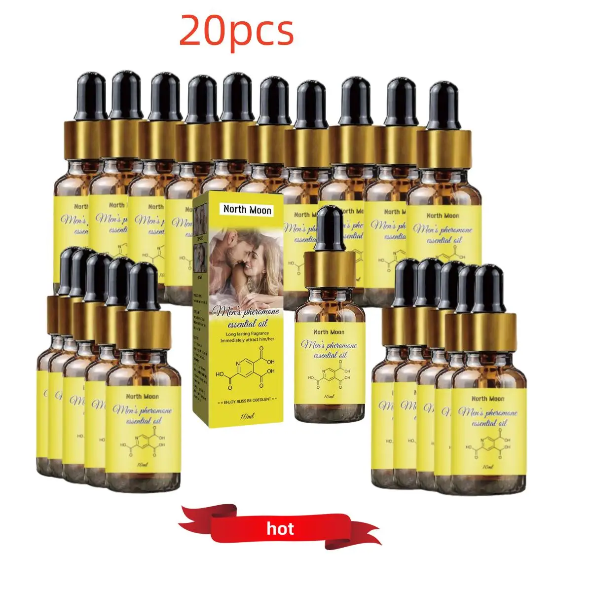 

20PCS Pheromone Infused Essential Oil 10ml Pheromone Oil For Men To Attract Women Unisex Fragrance Oil Pheromone Oil Smell 10ml