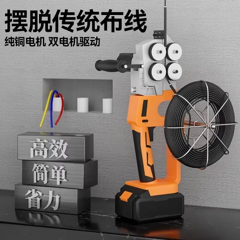 Portable Industrial 30m Gear Core Components Pipe Threader Automatic Electric/Battery Powered for Construction