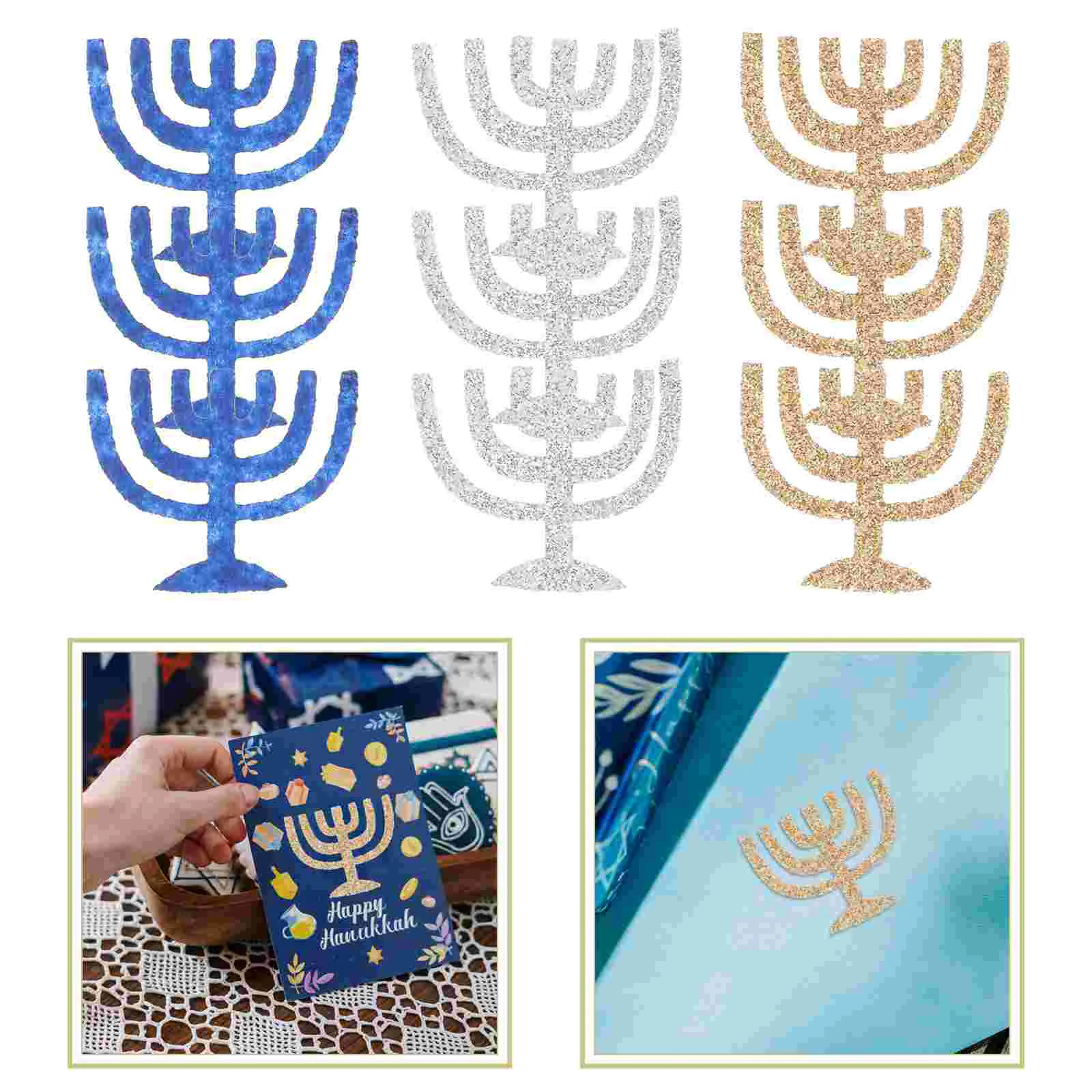 50 Pcs Non-woven Hanukkah Party Adorn Decoration Supplies Star of David Holiday Confetti