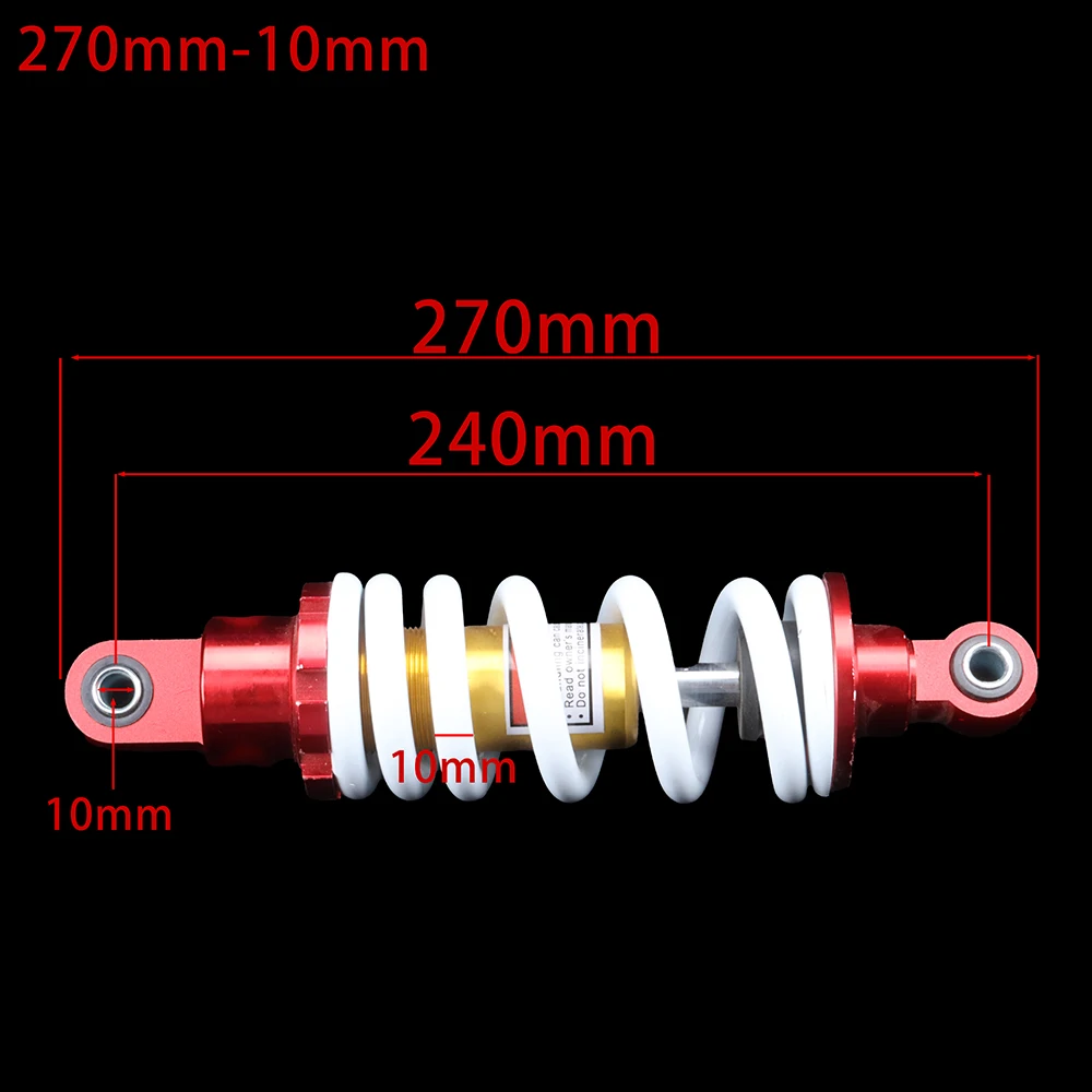 

Гидравлический амортизатор для велосипеда для грязи, 270 мм, 10 мм, подвеска для внедорожного мотоцикла, обновленная производительность, демпфирующая система