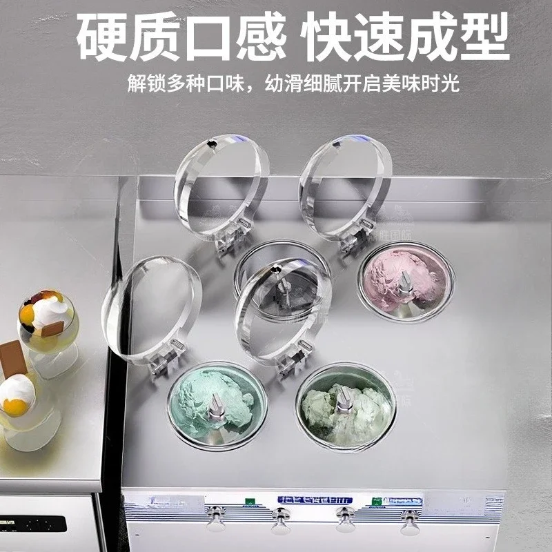 Máquina de sorvete duro, automática comercial vertical, máquina de sorvete