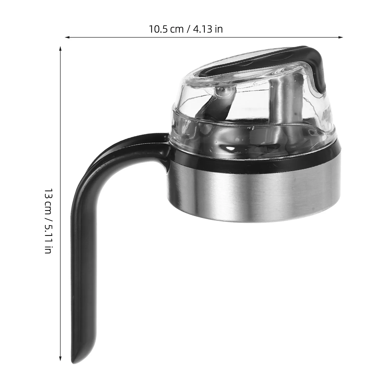 Oil Dispenser Stainless Steel Auto Flip Lid Leakproof Pourer Cap for Olive Canola Essential Cooking Oil Bottles