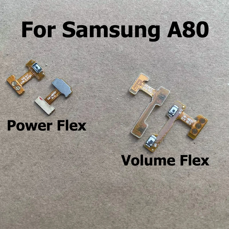 New For Samsung Galaxy A80 Power ON OFF Mute Switch Control Key Volume Button Flex Cable SM-A805F