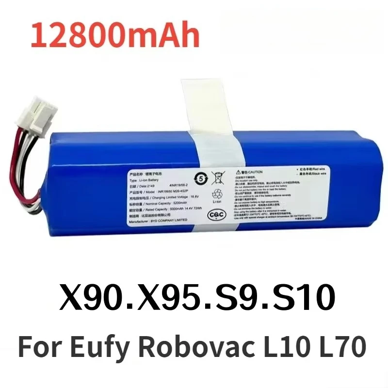14.8V 9800mAh Battery Pack for Qihoo 360 S9 Robotic Vacuum Cleaner Spare Parts Accessories Replacement Batteries