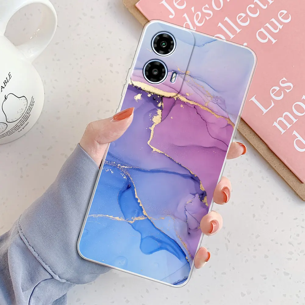 For Moto G34 5G XT2363-2 Case For Moto G24 XT2423-1 Cover Shockproof Clear Soft Silicone Phone Case For Moto G04 Protect Fundas