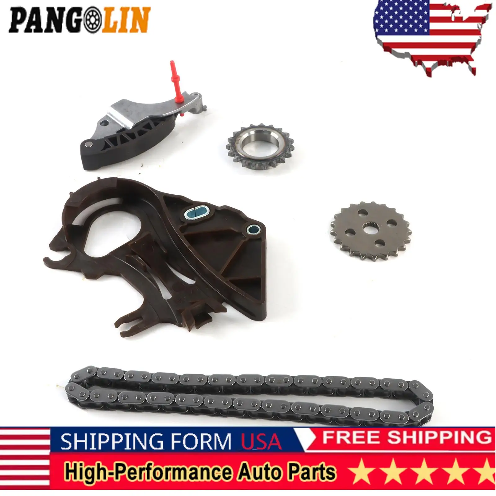 

PANGOLIN 1set Oil Pump Drive Chain Kit 11317507551 For BMW E90 E91 E93 E46 E84 X3 118i 120i 318i N46 N42 Engine Car Accessories