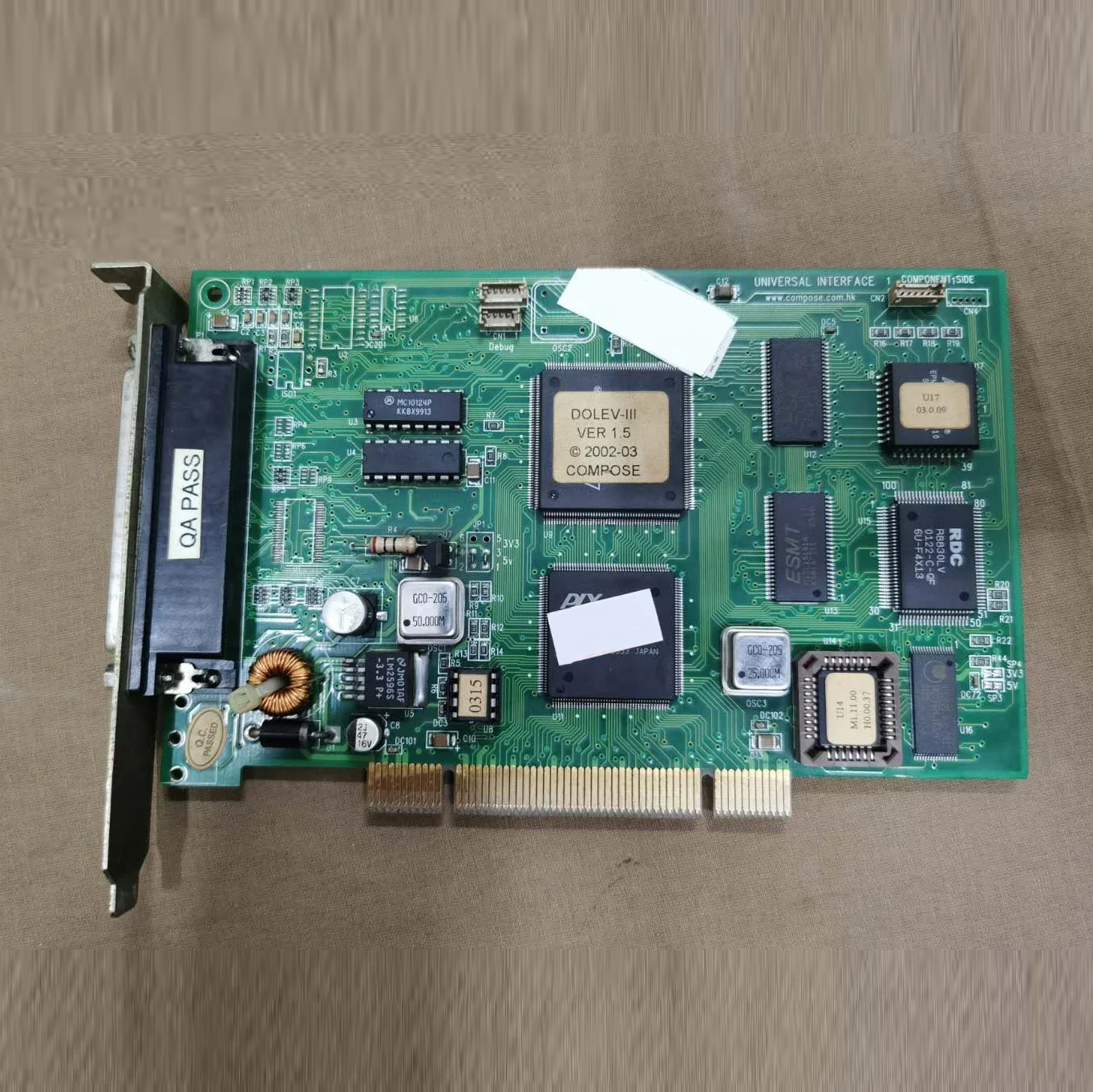 مراجعة وتحليل لبطاقة الواجهة Sciex Creo Dolev-III VER 1.5 800 800V لجهاز Laser Imagesetter