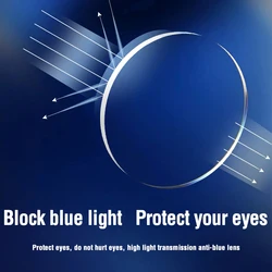CRIXALIS Blue Light Block Prescription Custom Lens Aspherical Anti-Reflection Light 1.56 1.61 1.67 Myopia Hyperopia