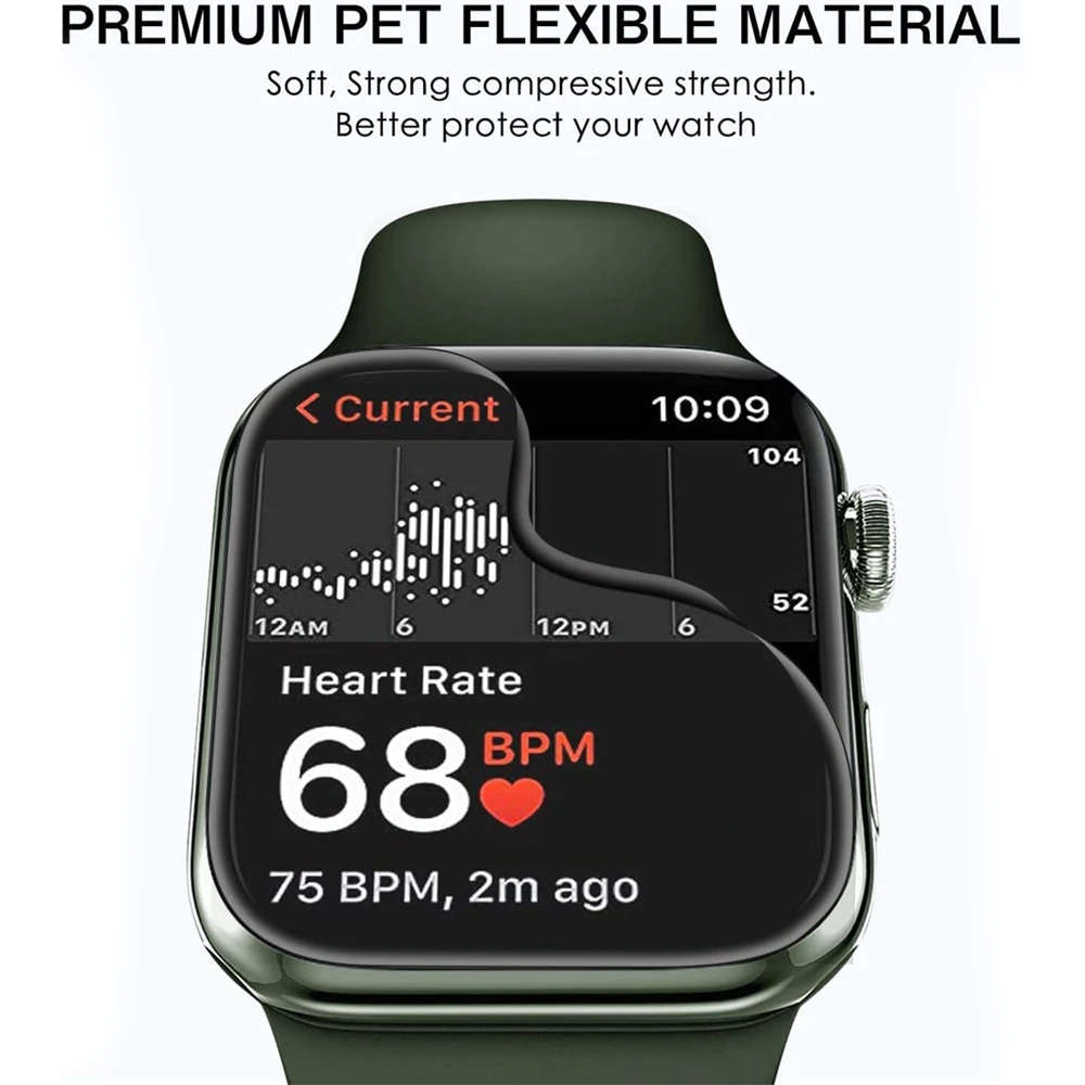 Ceramic Film for Apple Watch 9 8 7 6 SE 45MM 41 44MM 40MM 38 42MM Screen Protector IWatch Series 10 42/46MM Ultra 49MM Not Glass