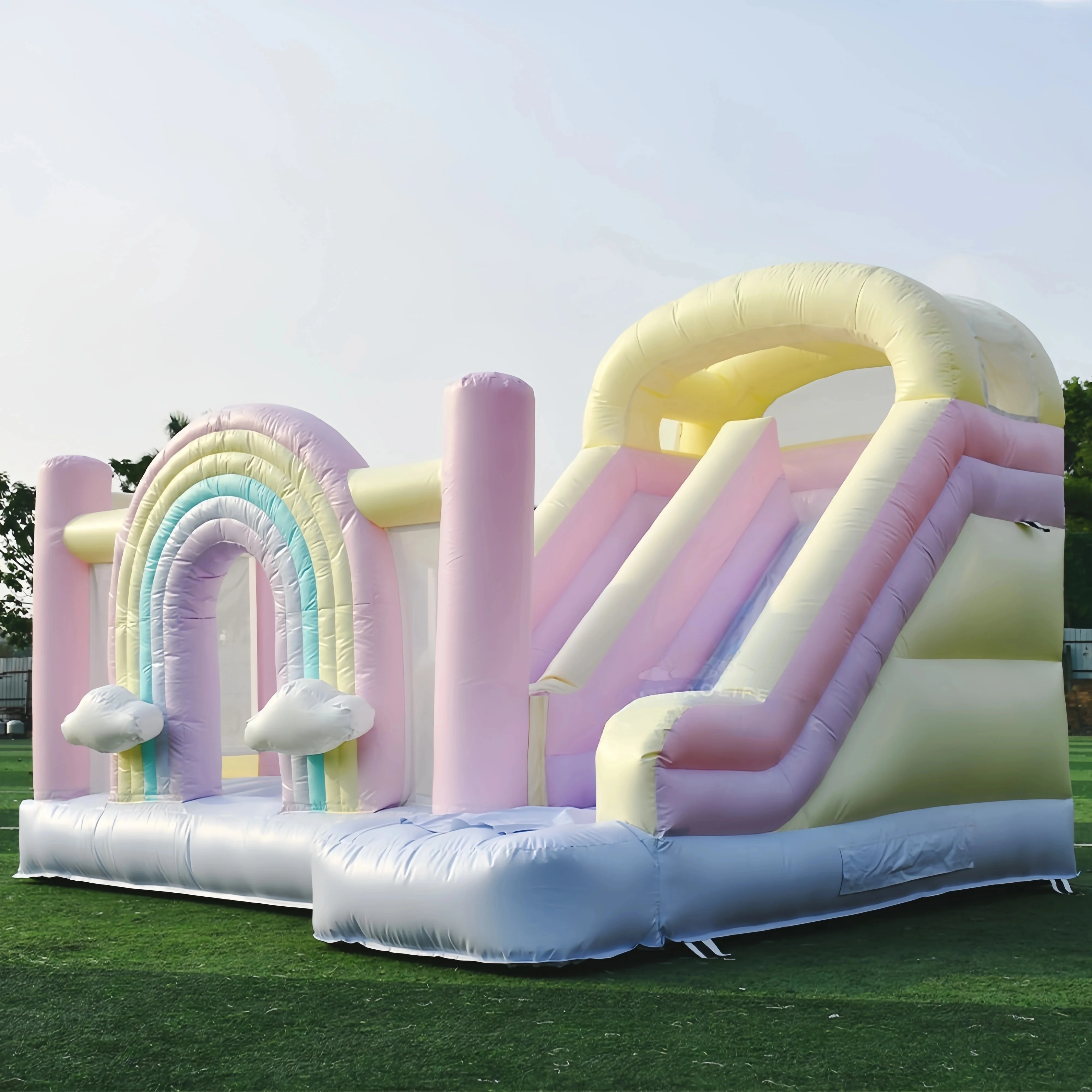 

Inflatable Bounce House Castle for Birthday Wedding Outdoor Party Commercial Grade Kids Playhouse with Blower