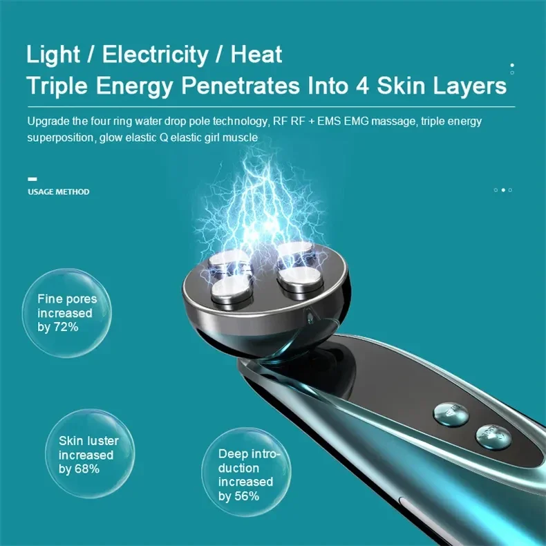 High-inquiry Introducer Photon Rejuvenation Vacuum Cleaner Electronic Facial Care Tools Facial Instrument