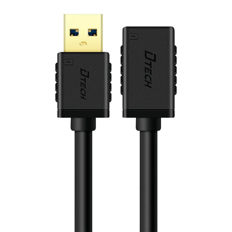 2 قطعة OEM مايكرو USB 3.0 كابل أسود 0.5 متر 1 متر 1.5 متر 2 متر 3 متر 5.5 مللي متر 5Gbps PVC USB إلى USB تمديد كابل للهاتف طابعة الكمبيوتر #5