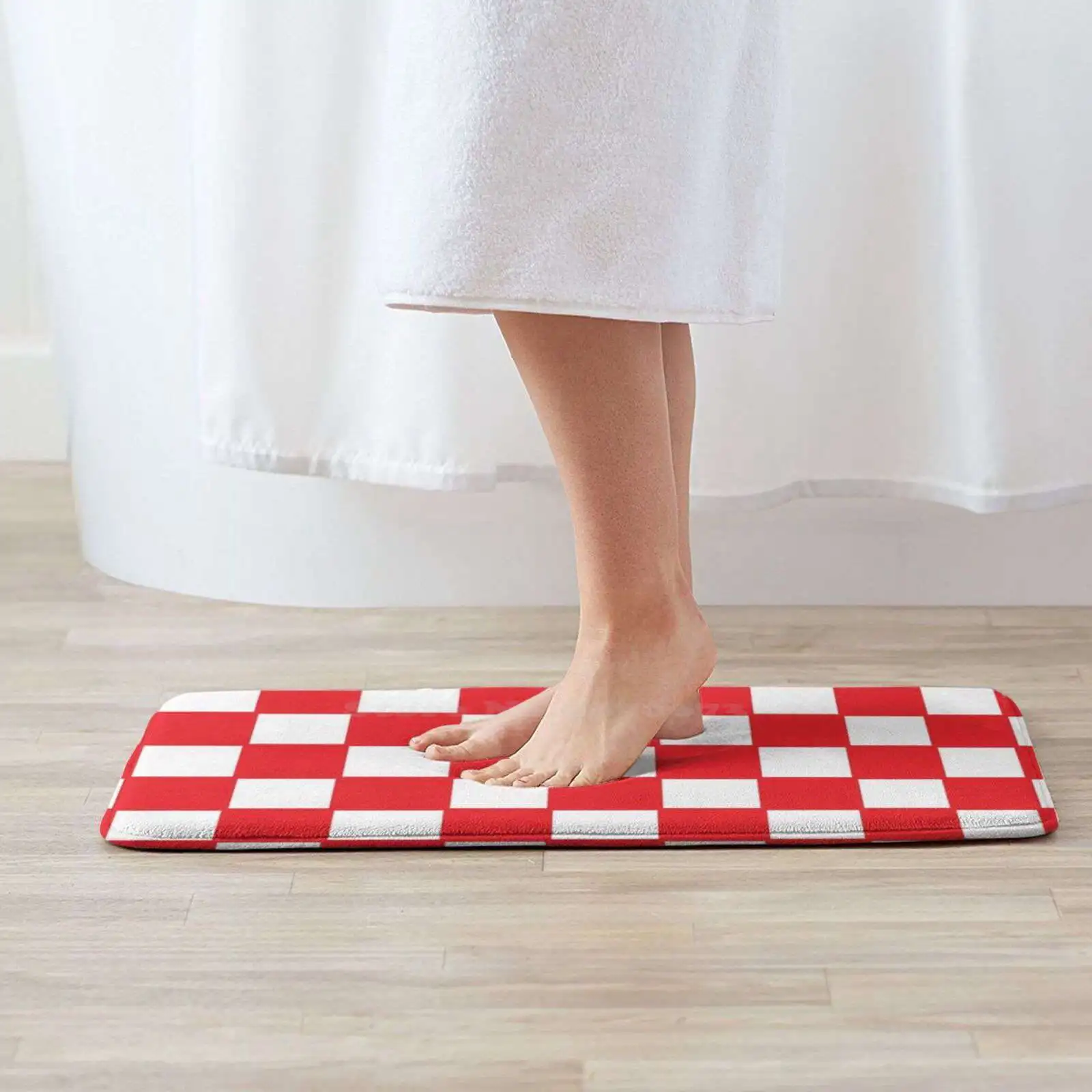 Croatia Red Chess Board Door Mat Foot Pad Home Rug Red White Squares Croatia Hrvatska Chess Board Chessboard National Team