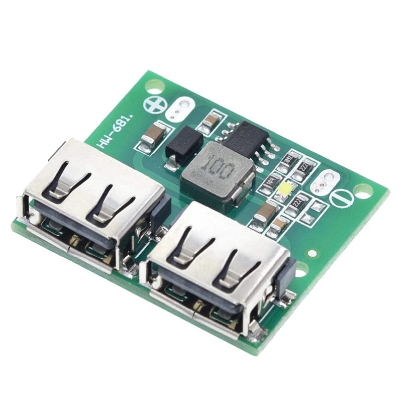 5PCS USB DC-DC Voltage Regulator Charging Step Down Charger Power Supply Module 9V 12V 24V To 5V 3A Dual USB For Car