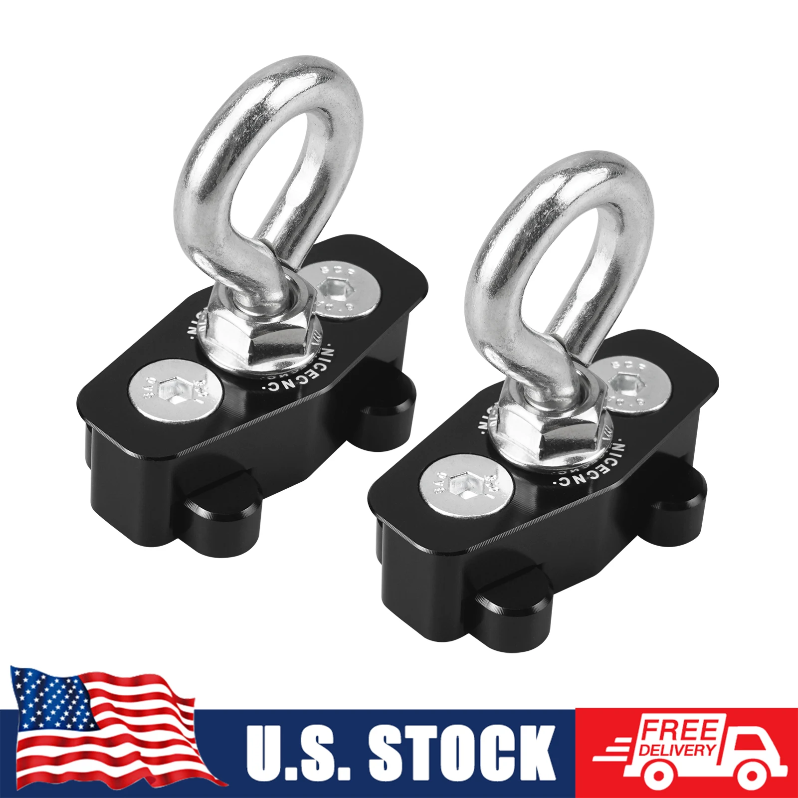 

UTV 2 PCS Lock Tie Down Anchors For Can-Am Maverick X3 4x4 Turbo DPS2017 2020 R XRS Turbo DPS 2018 6061 Aluminum Parts