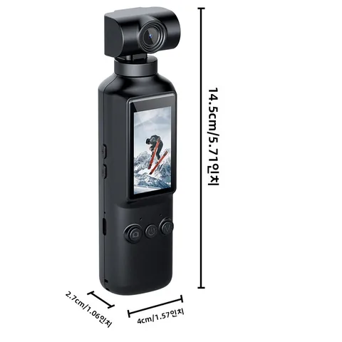 휴대용 4K/2K 비디오 카메라, 회전 렌즈 충전 액션 카메라, 여행 및 파티 녹화기, 야외 스포츠 브이로그 카메라