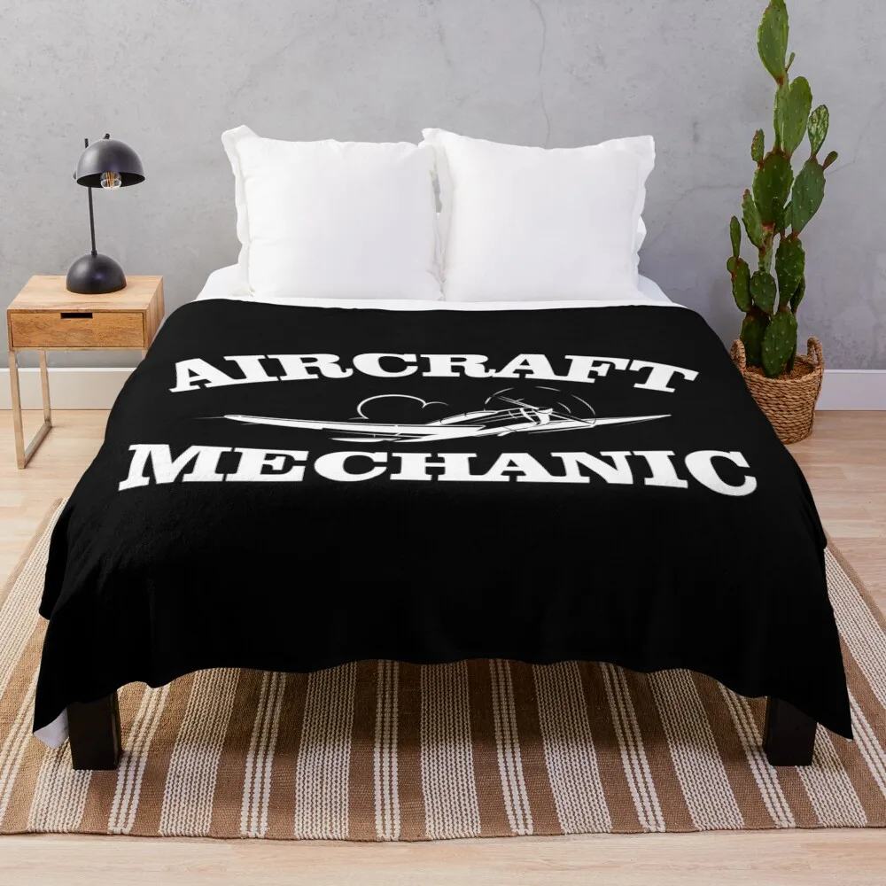 

Aircraft Mechanic T Shirt - Aircraft Mechanic Gift Throw Blanket Warm Luxury Thicken Blankets