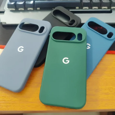 Оригинальный чехол для Google Pixel 10 9 Pro XL 10 Pro 9 Pro 9A, шелковистый силиконовый противоударный защитный чехол с мягкой поверхностью и логотипом