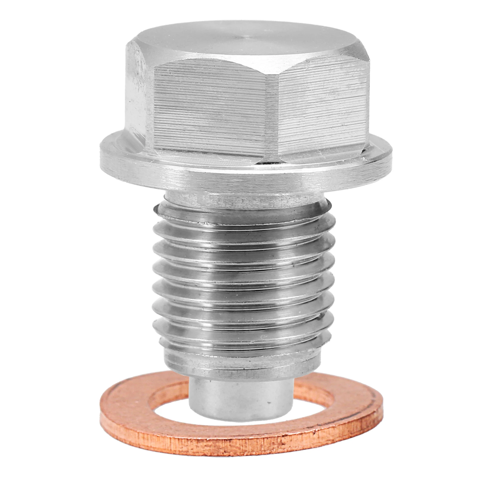 

Stainless Steel Magnetic Oil Drain Plug M12X1.5 Engine Transmission Drain Nut Bolt Car Part Leakproof Change Compatible