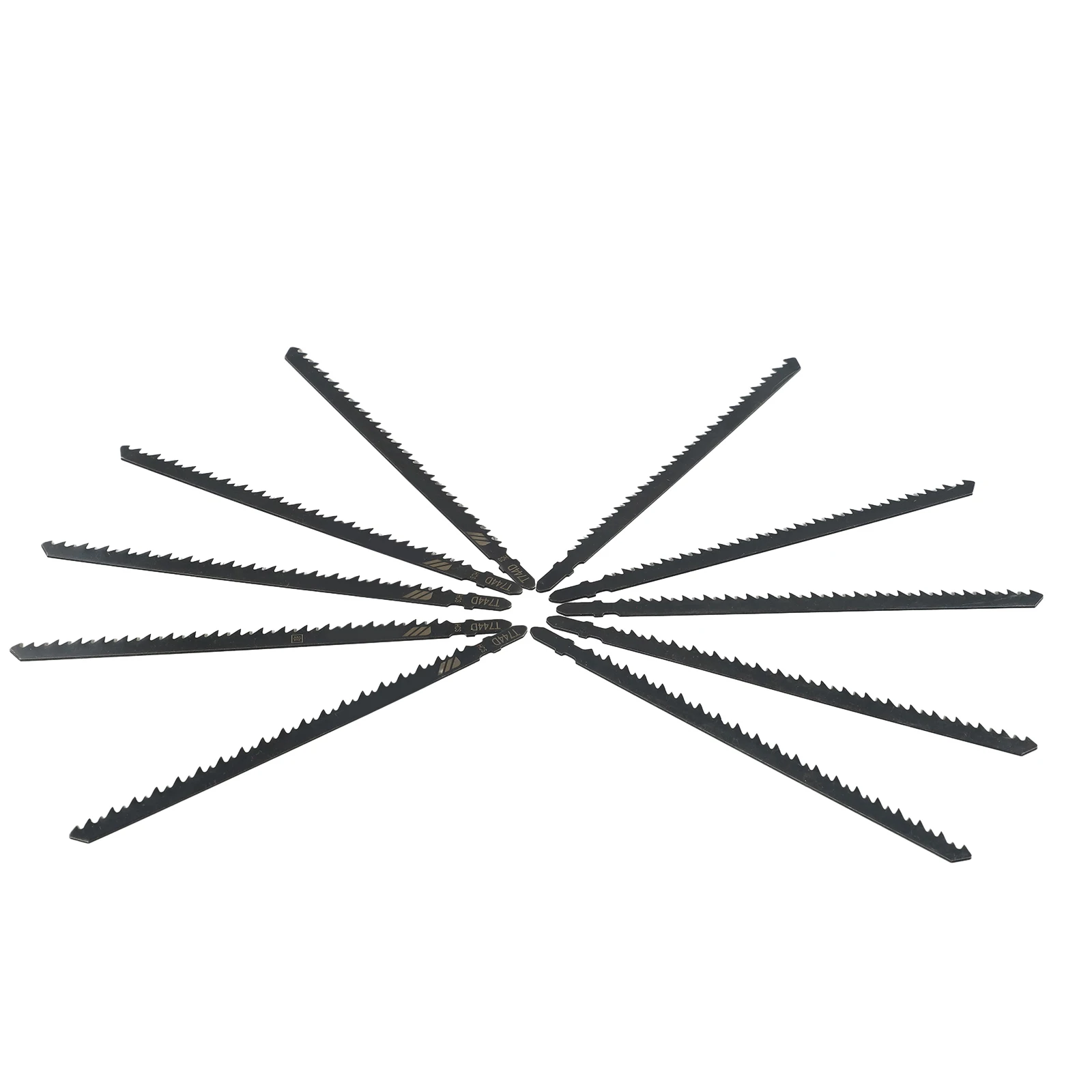 10Pcs T744D 180mm Ultra-Long Jigsaw Saw Blades Fast Cutting Set For Wood Plastic Multi-function Power Tool Accessories