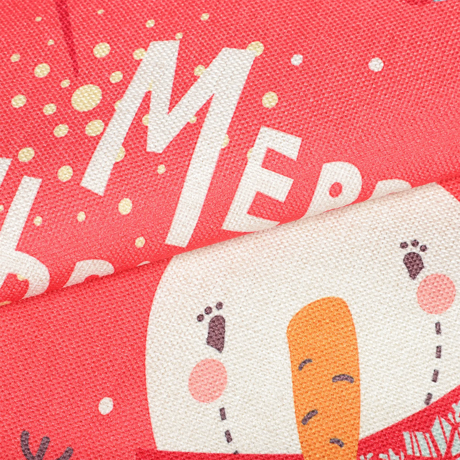 

2pcs Linen For Parent Child Snowman Pattern Oil-Resistant Wear-Resistant Flax Kitchen Apron Comfortable Household Cooking Supply